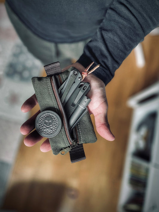 Waxed Canvas EDC Possibles Pocket Organizer