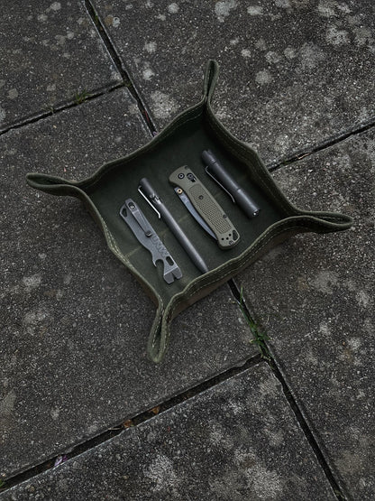 No. 39 Versatile Waxed Canvas Tray | Outdoor Gear & Home Organizer