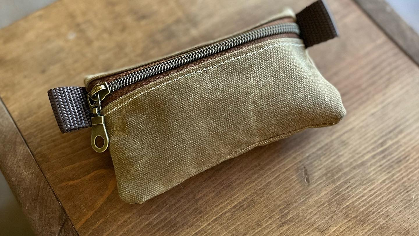 Waxed Canvas EDC Possibles Pocket Organizer with Velcro for Ranger Eyes